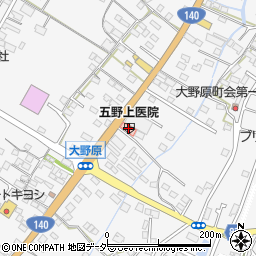 五野上医院周辺の地図