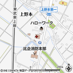 東松山警察署周辺の地図