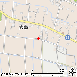 埼玉県吉見町（比企郡）大串周辺の地図