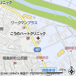 ソフトバンク諏訪周辺の地図