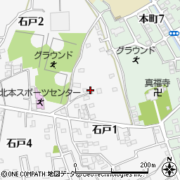 埼玉県北本市石戸1丁目64周辺の地図