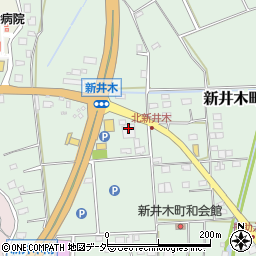 茨城県常総市新井木町95周辺の地図