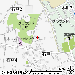埼玉県北本市石戸1丁目61周辺の地図