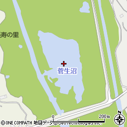 菅生沼周辺の地図