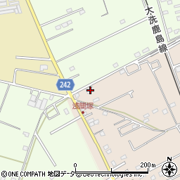 茨城県鹿嶋市荒野1492-6周辺の地図