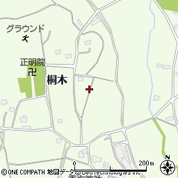 茨城県坂東市桐木周辺の地図
