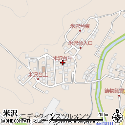 米沢台中周辺の地図