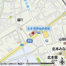 ゆうちょ銀行北本店周辺の地図