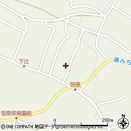長野県茅野市湖東笹原1125-3周辺の地図