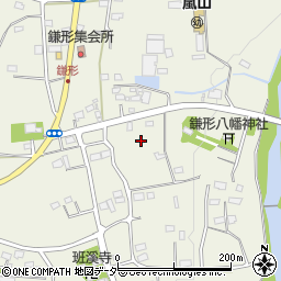 埼玉県比企郡嵐山町鎌形2032周辺の地図