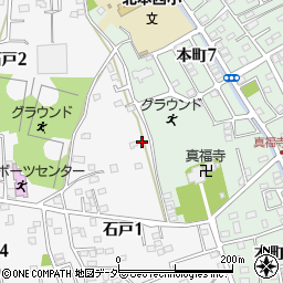 埼玉県北本市石戸1丁目43周辺の地図