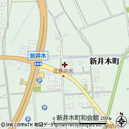 茨城県常総市新井木町194周辺の地図