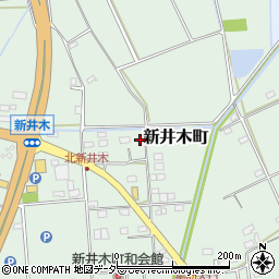 茨城県常総市新井木町196周辺の地図