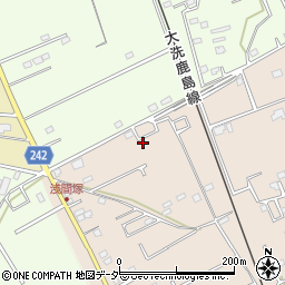 茨城県鹿嶋市荒野1492-1周辺の地図