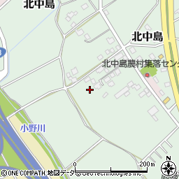 茨城県つくば市北中島周辺の地図