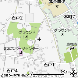 埼玉県北本市石戸1丁目54周辺の地図