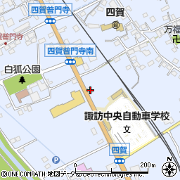 長野県諏訪市四賀普門寺447周辺の地図