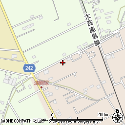 茨城県鹿嶋市荒野1492-3周辺の地図