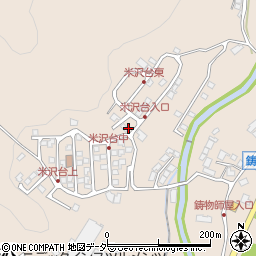 長野県茅野市米沢米沢台周辺の地図