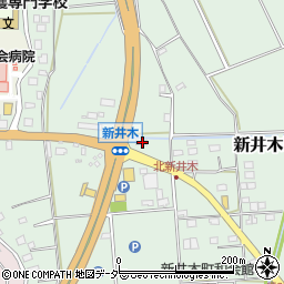 茨城県常総市新井木町97周辺の地図