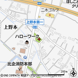 上野本第一地区公会堂周辺の地図