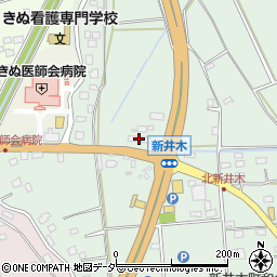 茨城県常総市新井木町186周辺の地図
