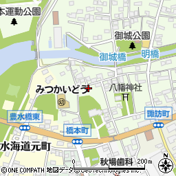 茨城県常総市水海道橋本町3342-4周辺の地図