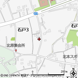 埼玉県北本市石戸3丁目187周辺の地図