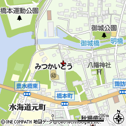 茨城県常総市水海道橋本町3463-16周辺の地図