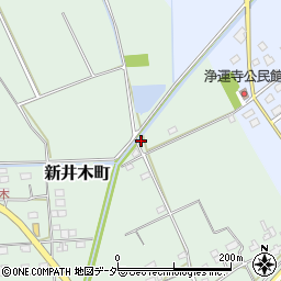 茨城県常総市新井木町621周辺の地図