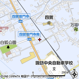 長野県諏訪市四賀普門寺398周辺の地図