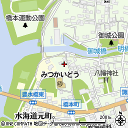 茨城県常総市水海道橋本町3463-15周辺の地図