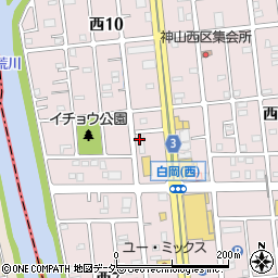 株式会社ケーユー久喜白岡店周辺の地図