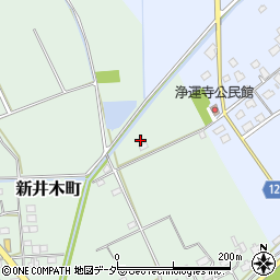 茨城県常総市新井木町618周辺の地図