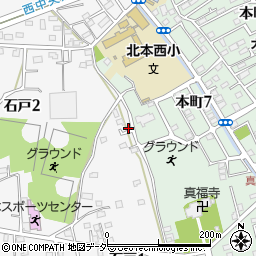 埼玉県北本市石戸1丁目7周辺の地図