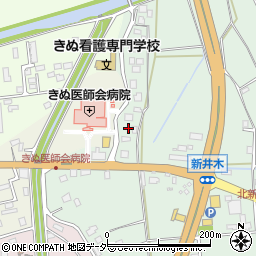 茨城県常総市新井木町127周辺の地図