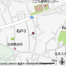 埼玉県北本市石戸3丁目182周辺の地図