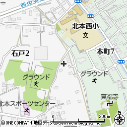 埼玉県北本市石戸1丁目28周辺の地図