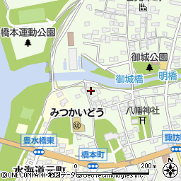 茨城県常総市水海道橋本町3463-28周辺の地図