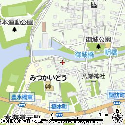 茨城県常総市水海道橋本町3466-21周辺の地図
