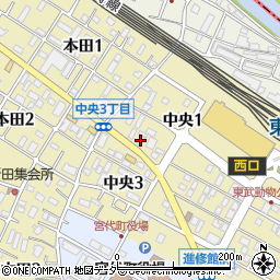 ＥＮＥＯＳ宮代町ＳＳ周辺の地図