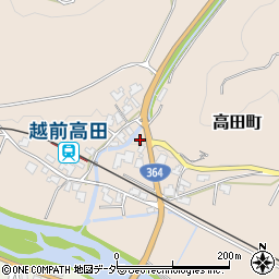 福井県福井市高田町周辺の地図
