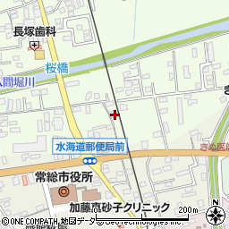 茨城県常総市水海道橋本町3129-8周辺の地図