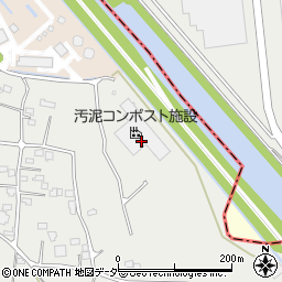 東松山市汚泥コンポスト施設周辺の地図