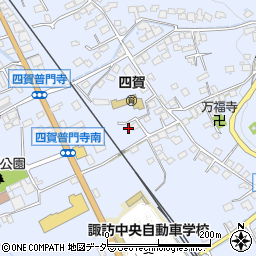 長野県諏訪市四賀普門寺415周辺の地図