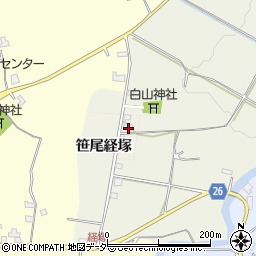 福井県勝山市平泉寺町（笹尾経塚）周辺の地図