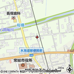 茨城県常総市水海道橋本町3129-9周辺の地図