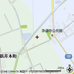 茨城県常総市新井木町616周辺の地図