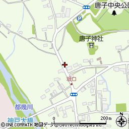 埼玉県東松山市下唐子周辺の地図