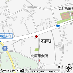 埼玉県北本市石戸3丁目144周辺の地図